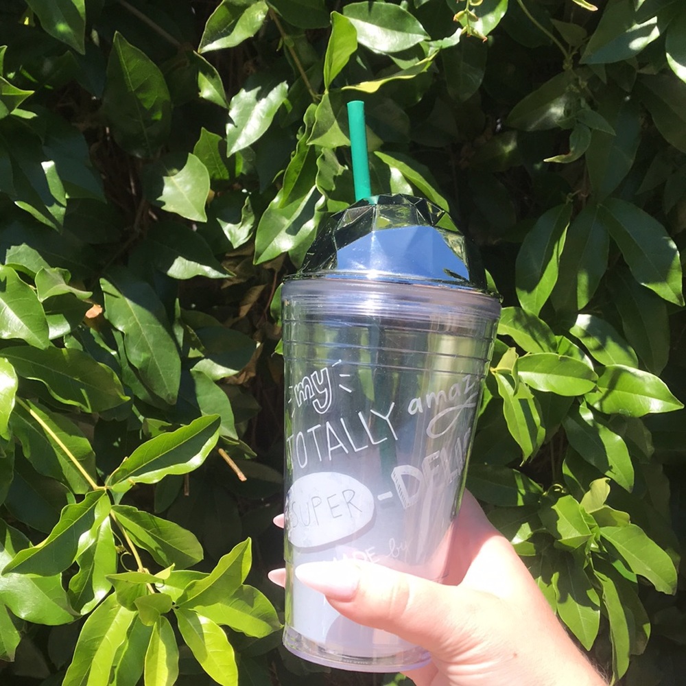 Starbucks Coffee Frappuccino Grande Tumbler with Lid and Straw